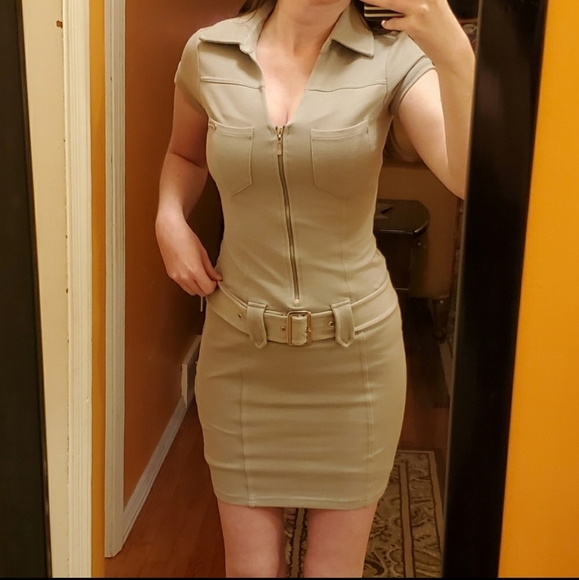 NWOT Guess Shirtdress Lynn Gray XS - Picture 2 of 6